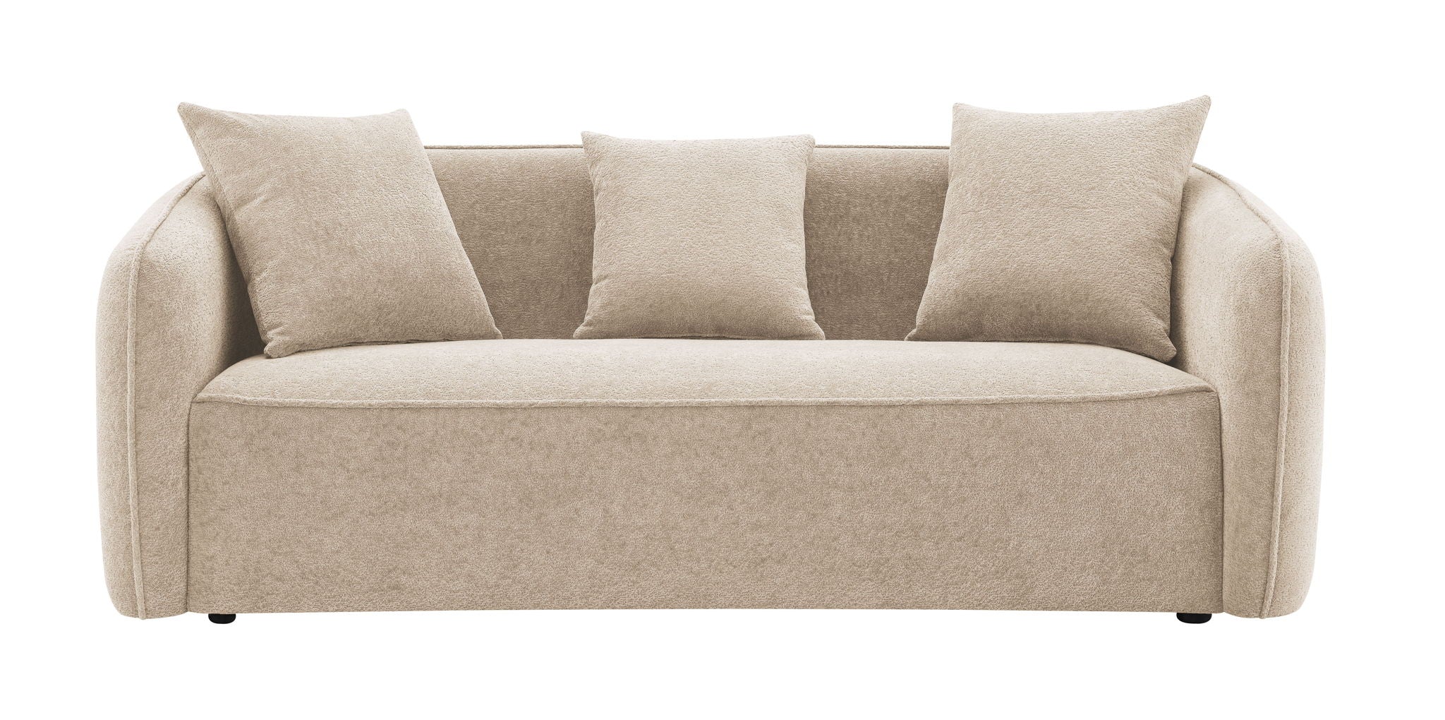 Keith - Sofa With 3 Matching Color Toss Pillows