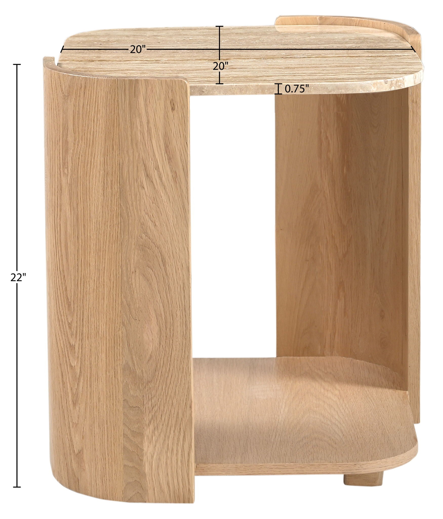 Calabria - Marble And Oak Wood Table
