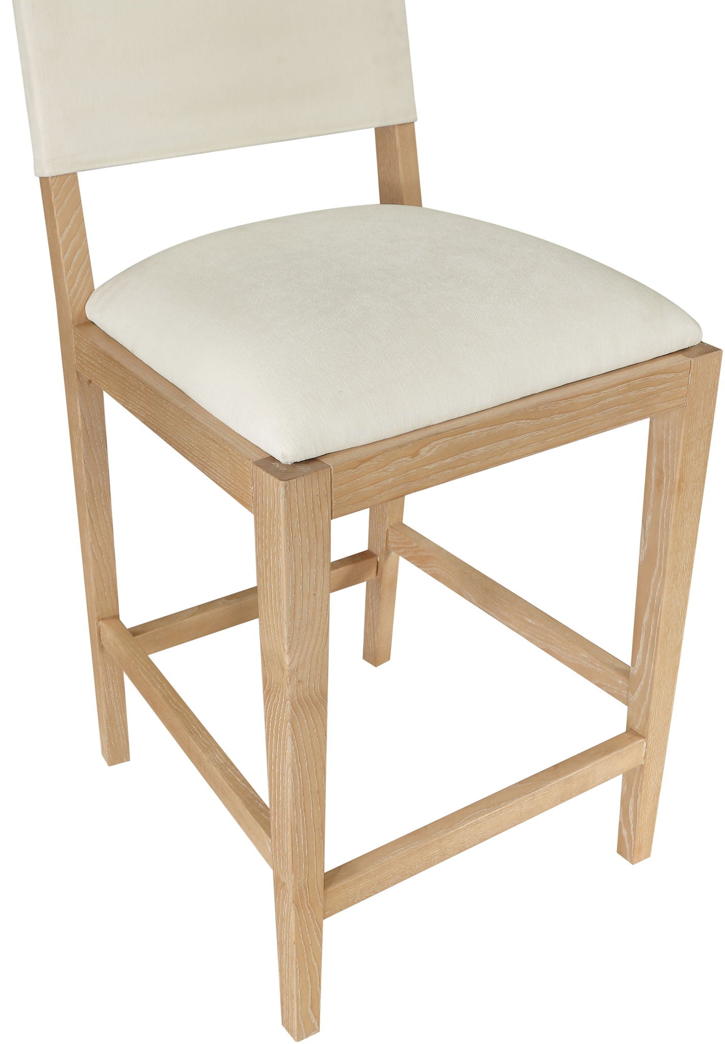 Avon - Linen Textured Performance Fabric Upholstered Counter Stool