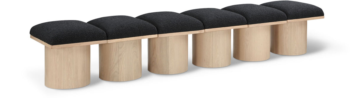 Pavilion - 6 Piece Modular Bench With Natural Base