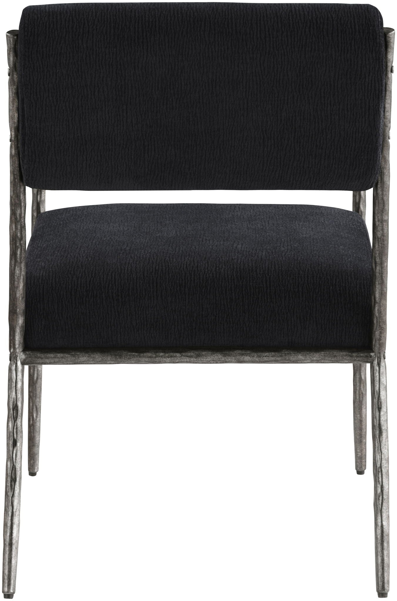 Bastille - Upholstered Dining Arm Chair (Set of 2) - Silver Frame