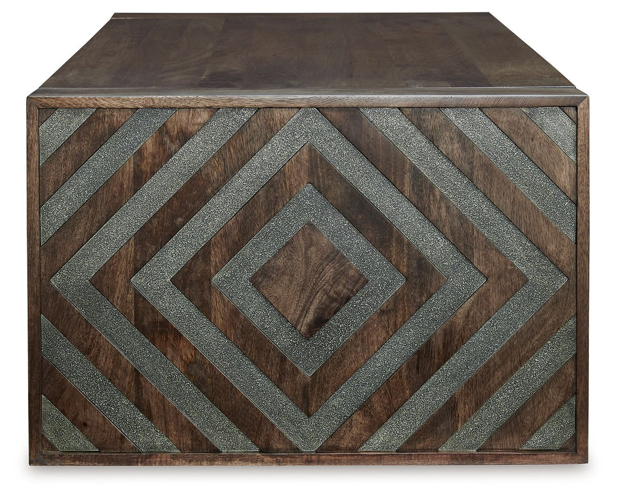 Dreggan - Rectangular Cocktail Table - Brown