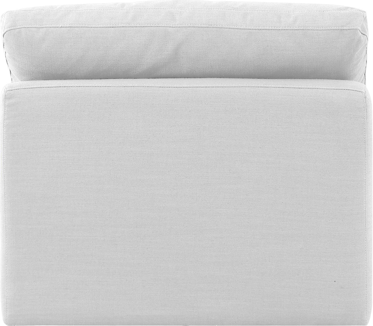 Indulge - Linen Armless Chair - White