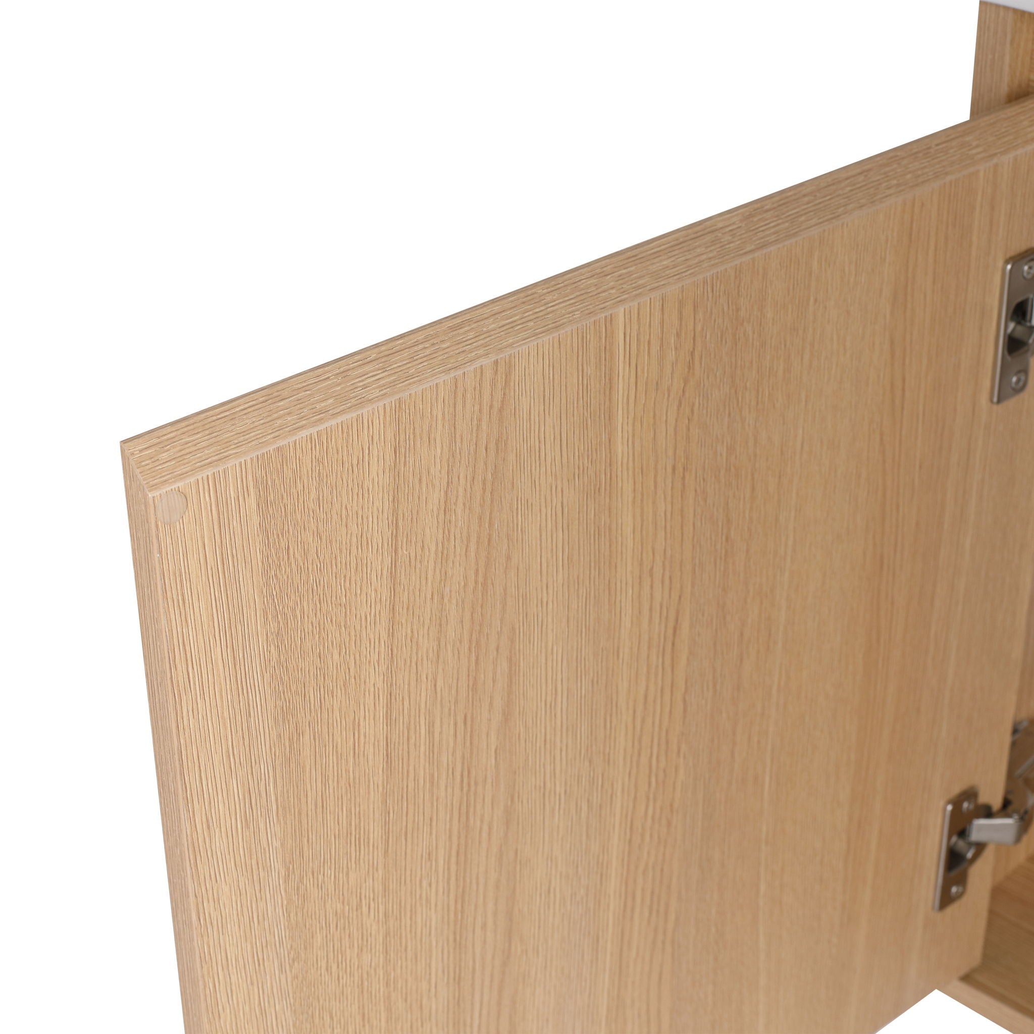 26" Wall Mounted Bathroom Vanity With Sink & Soft Close Door - Oak