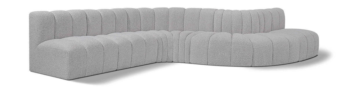 Arc - Boucle Fabric 7 Piece Modular Sofa