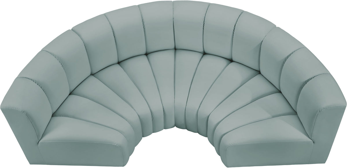 Arc - Faux Leather 4 Piece U-Shaped Modular Sofa