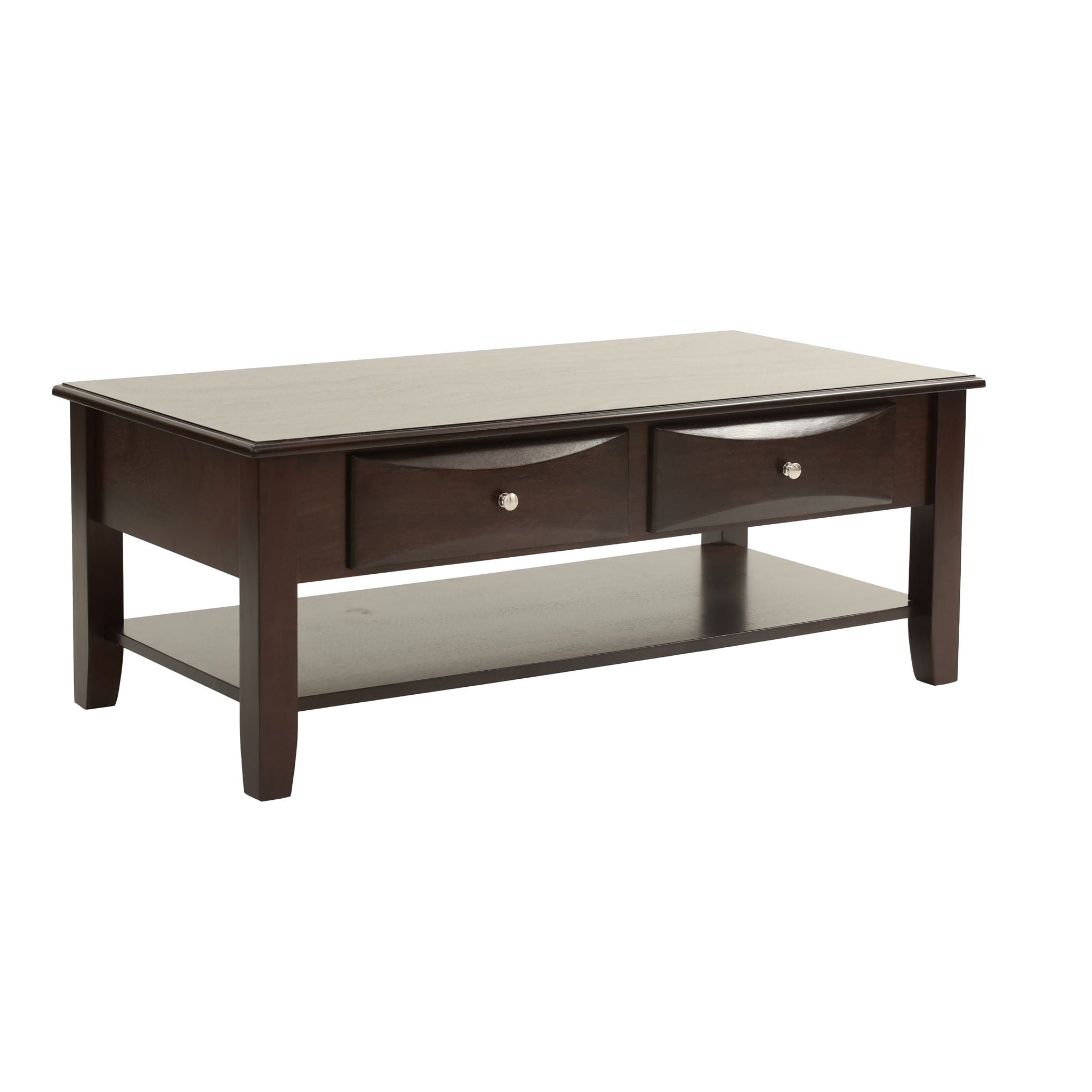 Table Set With Drawers And Open Shelf Storage