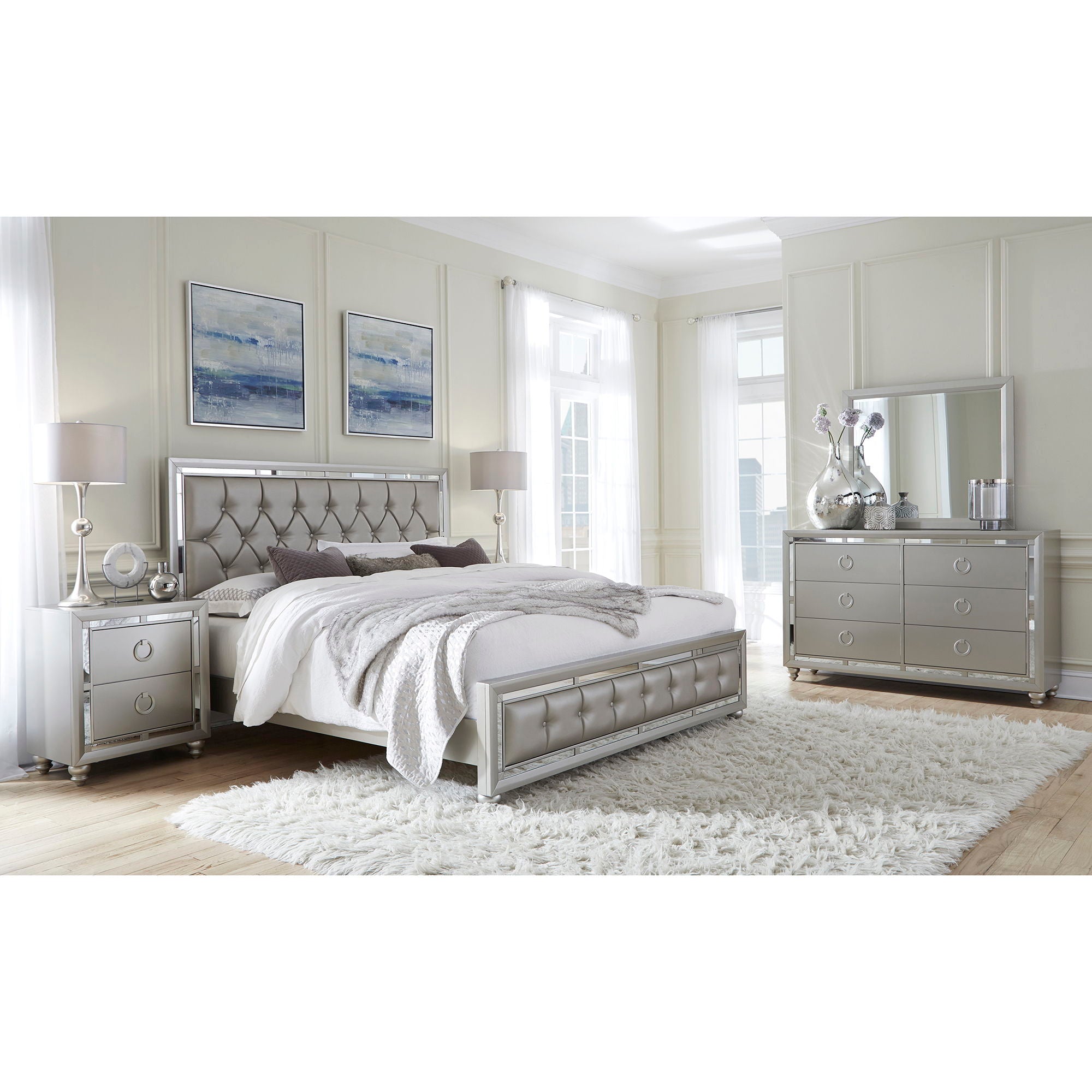 Chloe - Mirror - Gemstone Silver