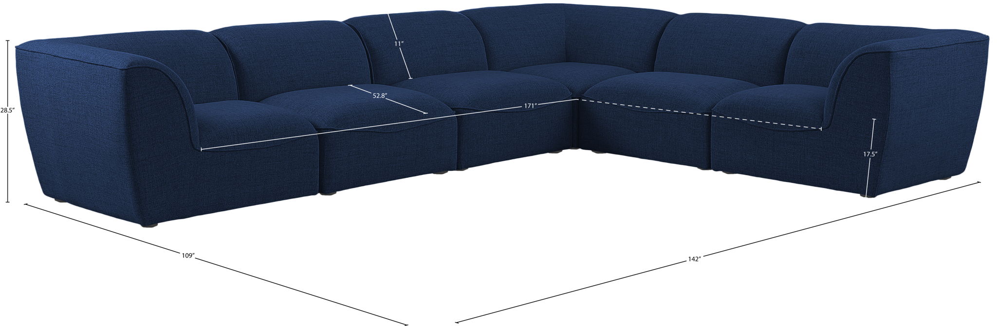 Miramar - 6 Piece Modular Sectional