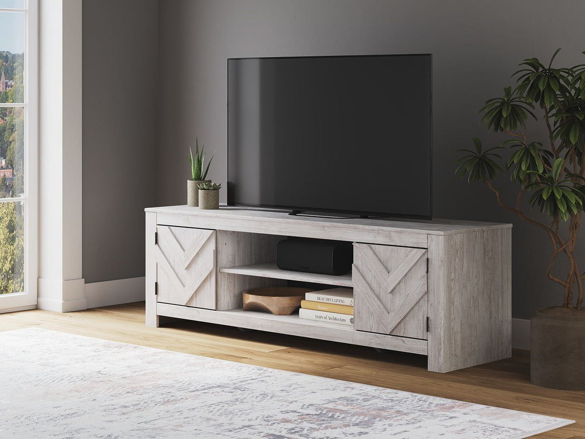 Cayboni - LG TV Stand With Fireplace Option