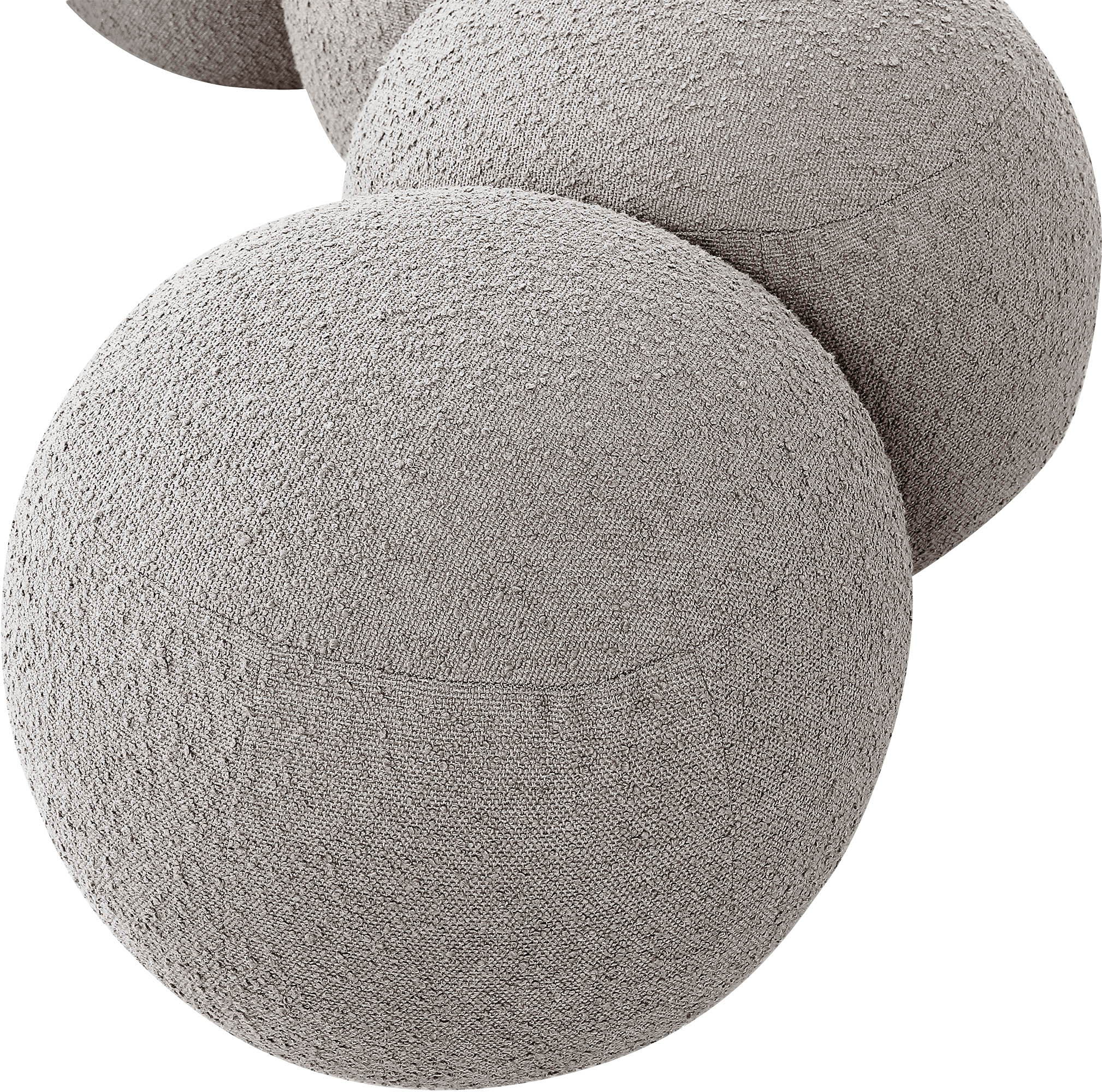 Apollo - Boucle Fabric Bench