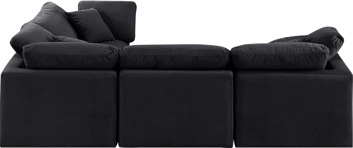 Indulge - Velvet 4 Piece Modular Corner Sectional