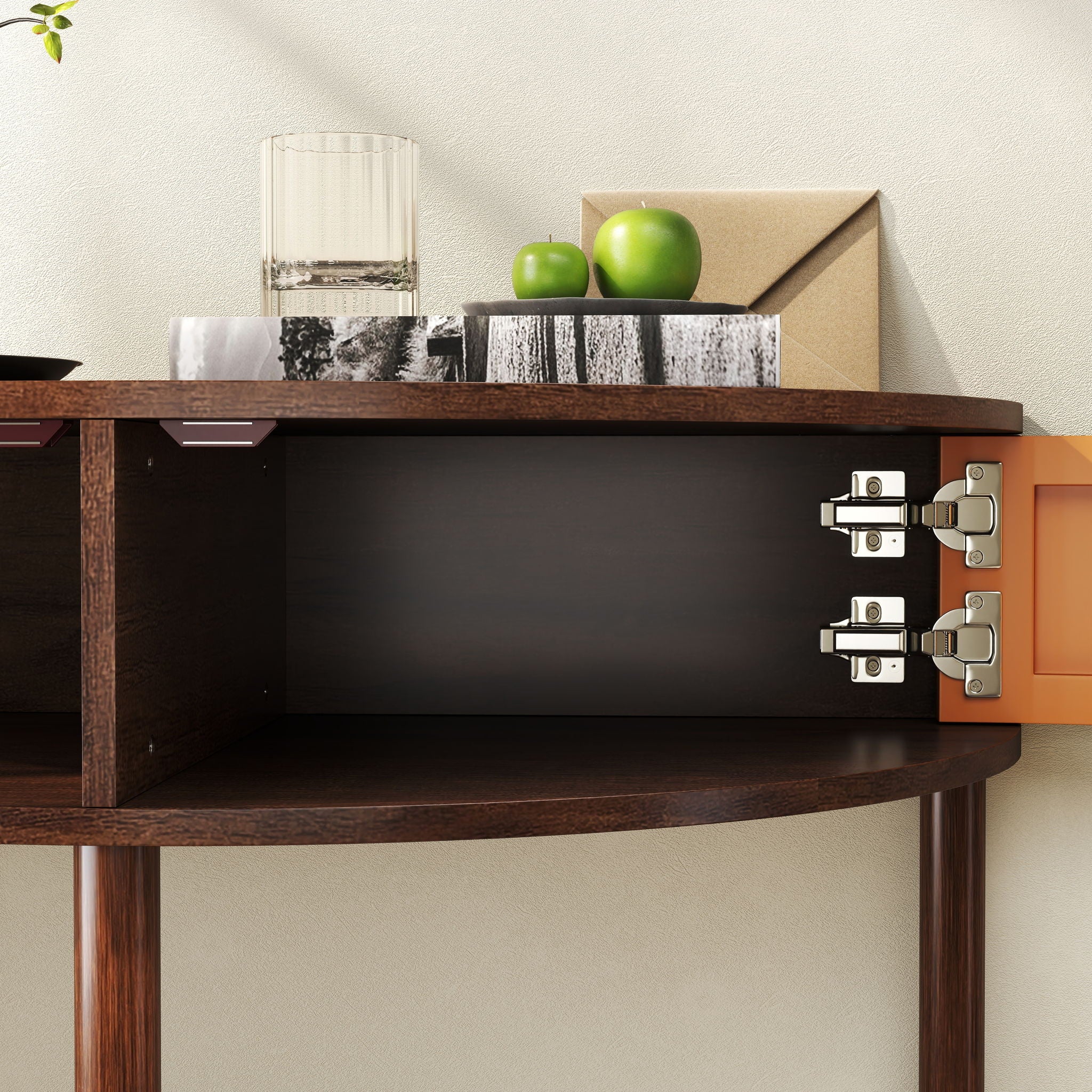 Demi Lune - Console Table With 2 Storage Drawers