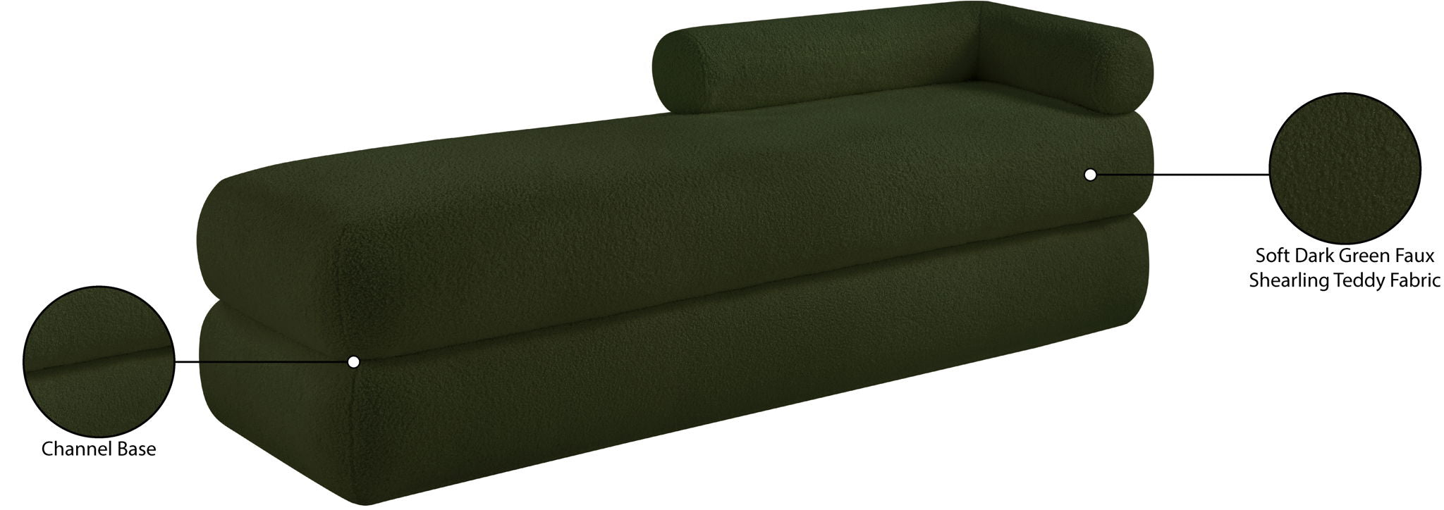 Kennedy - Teddy Fabric Bench