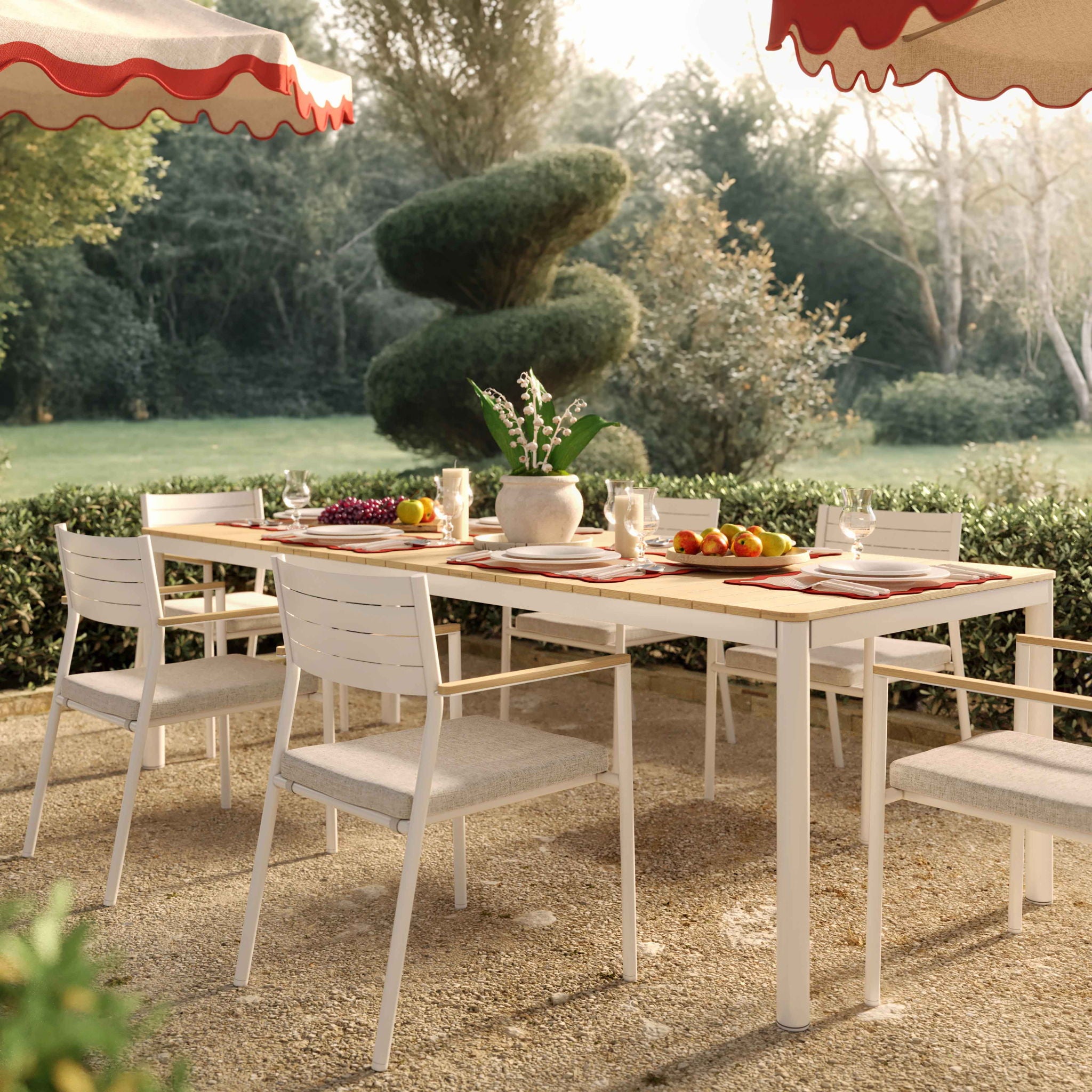 Sardinia - Outdoor Dining Chair (Set of 2) - Cream