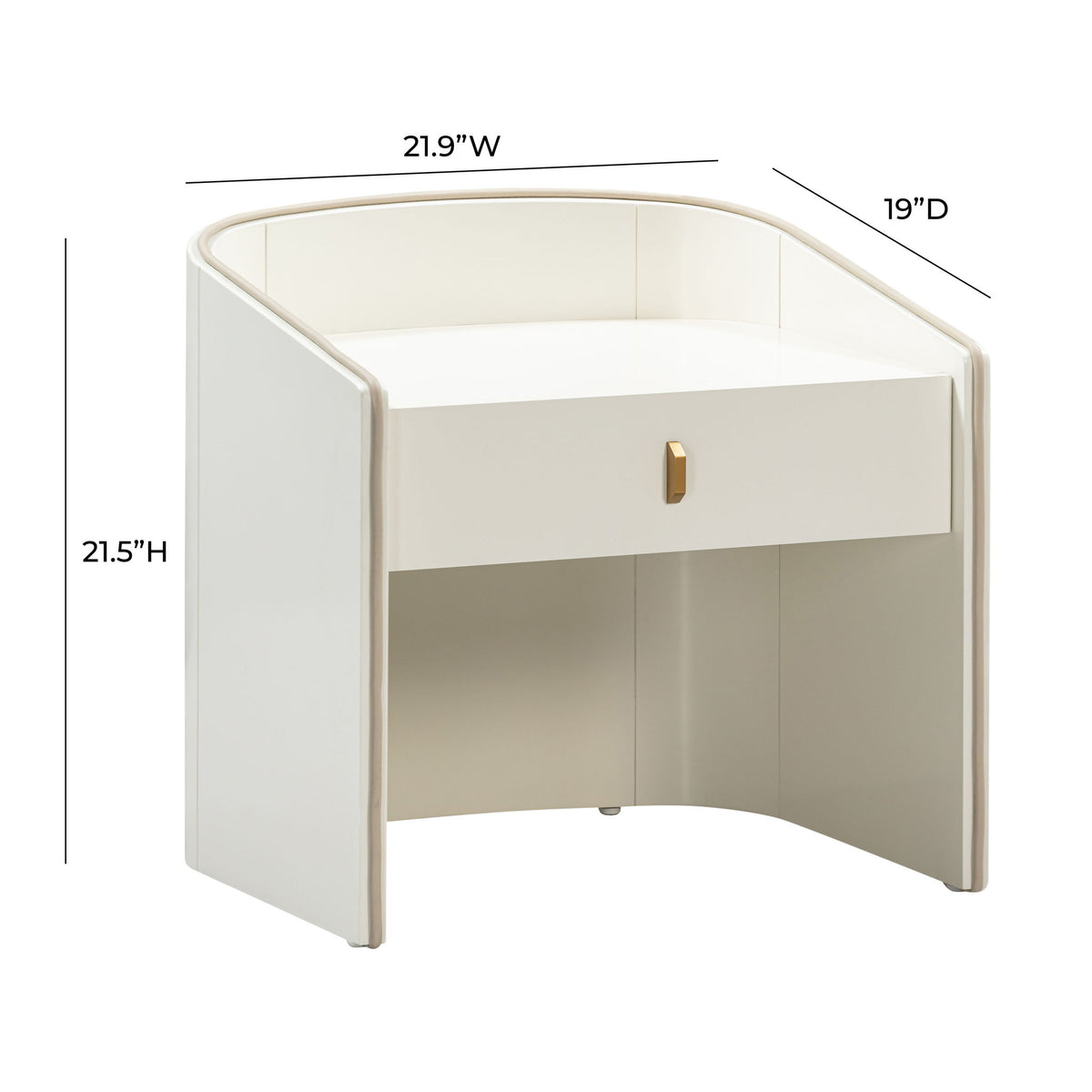 Collins - Lacquer Nightstand