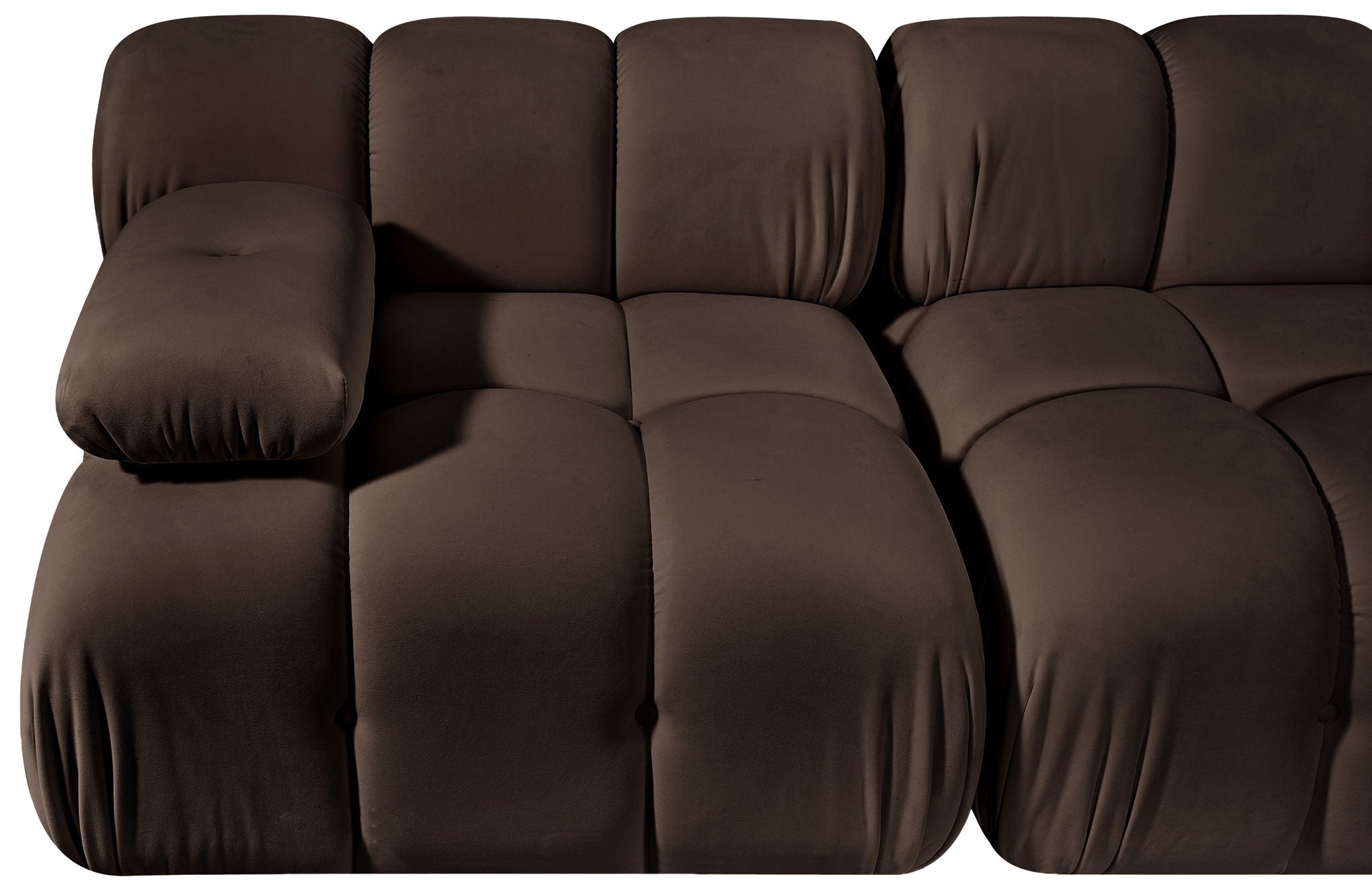 Orin - Velvet Performance Fabric Upholstered 2 Piece Modular Sofa