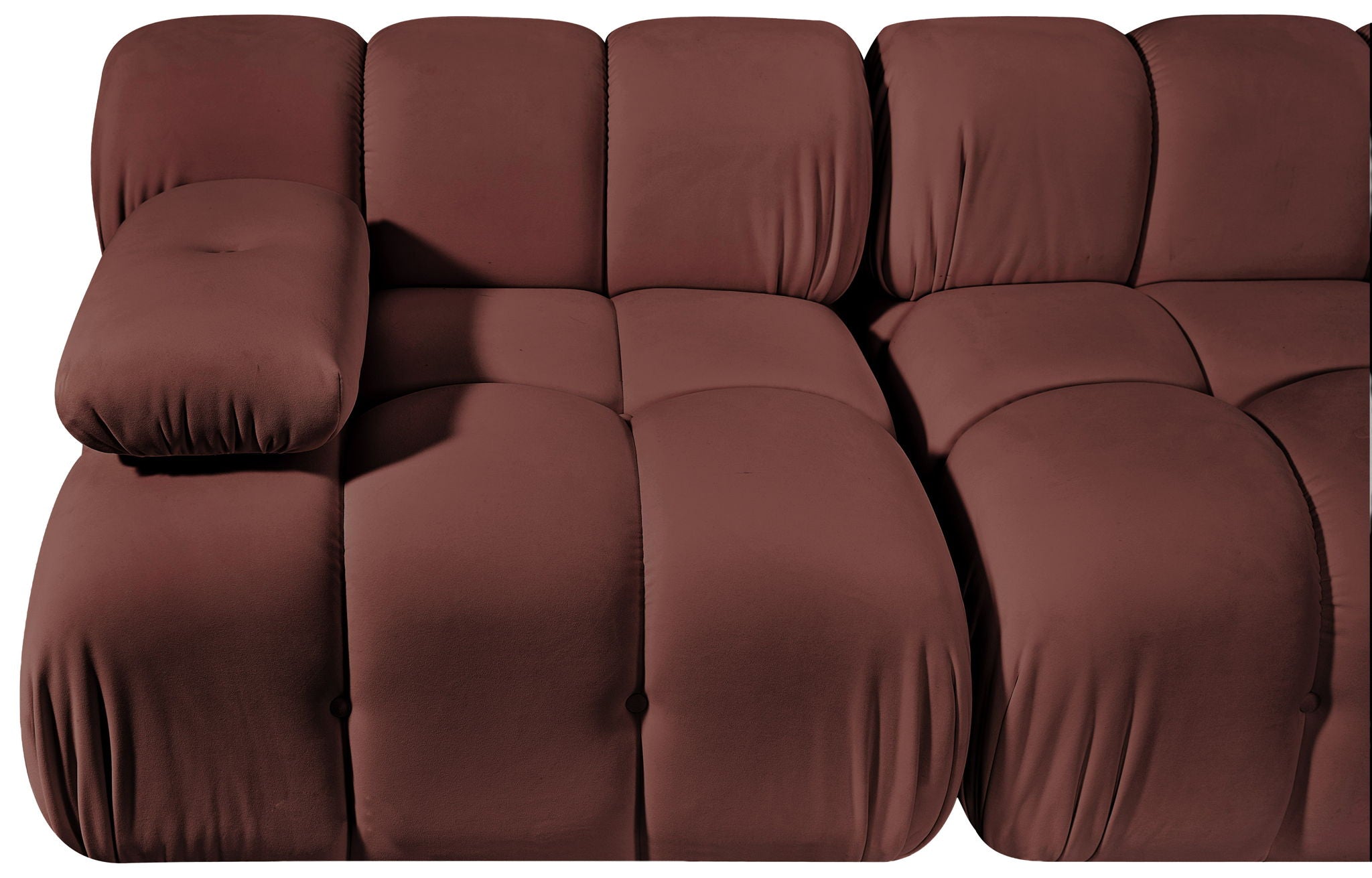 Orin - Velvet Performance Fabric Upholstered 2 Piece Modular Sofa