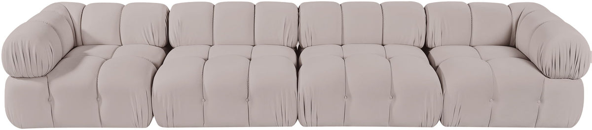 Orin - Fabric Velvet 4 Piece Modular Sofa