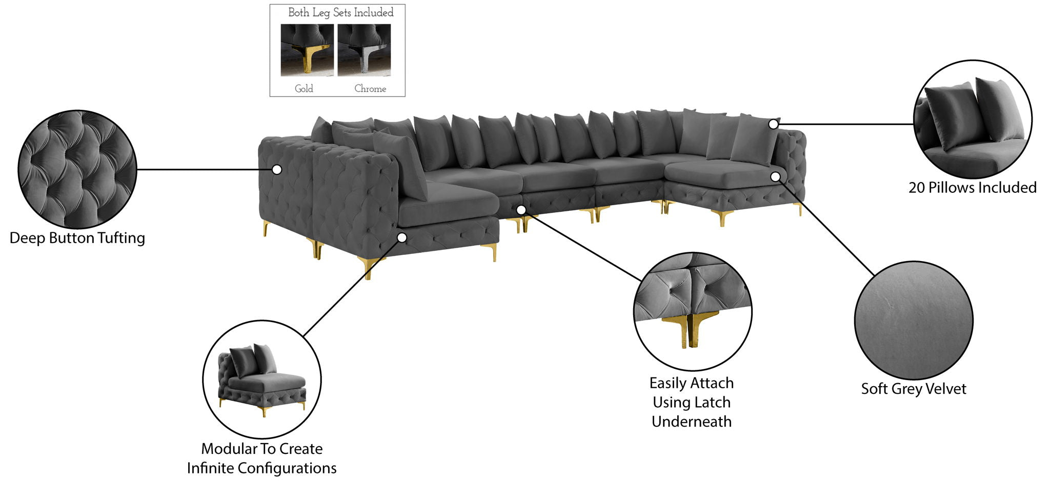 Tremblay - 8 Piece Modular Sectional