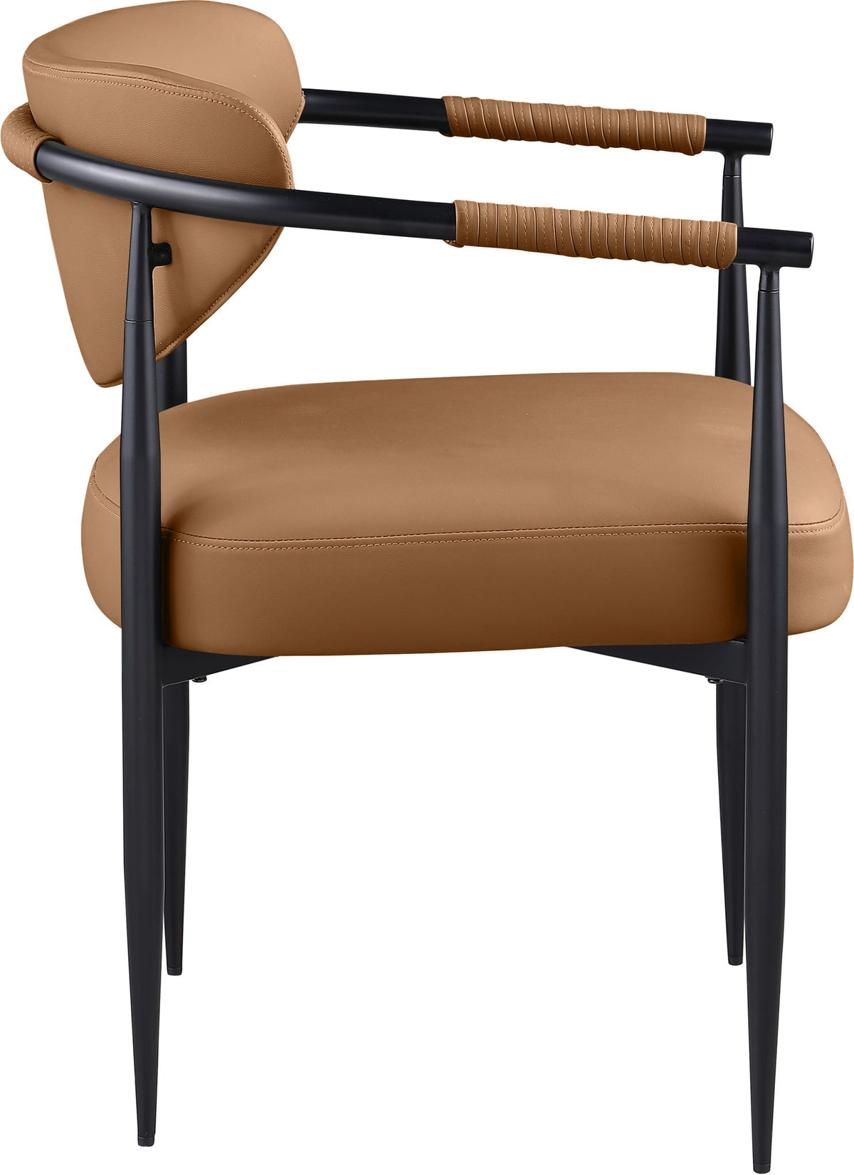 Virella - faux Leather Upholstered Dining Chair (Set of 2) - Black Base