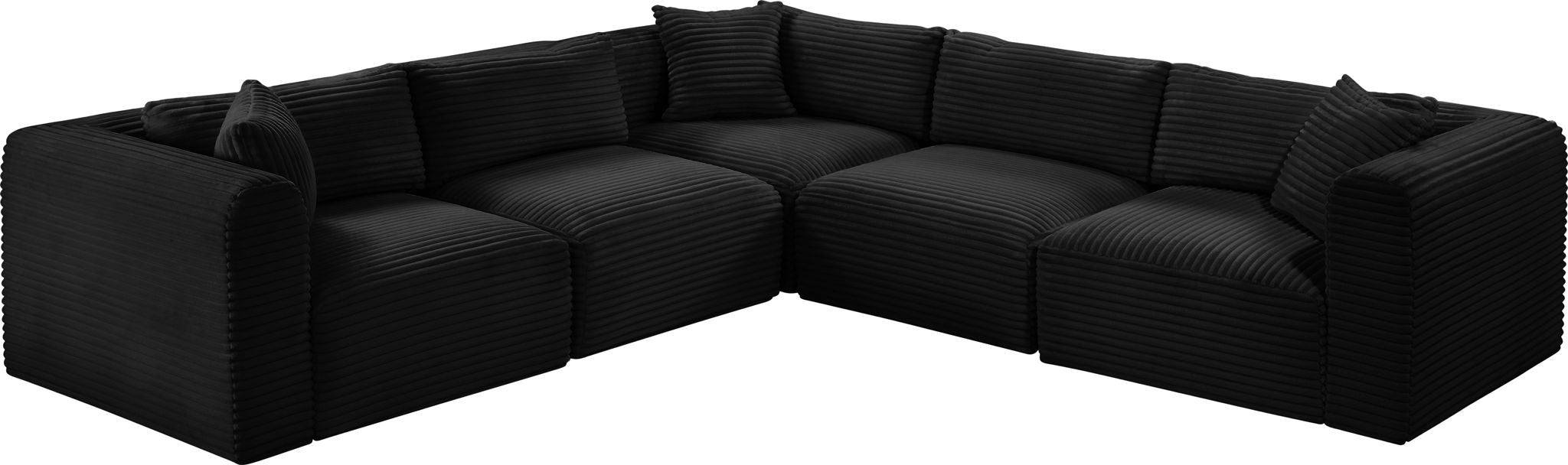 Shaggy - 5 Piece Modular Corner Sectional