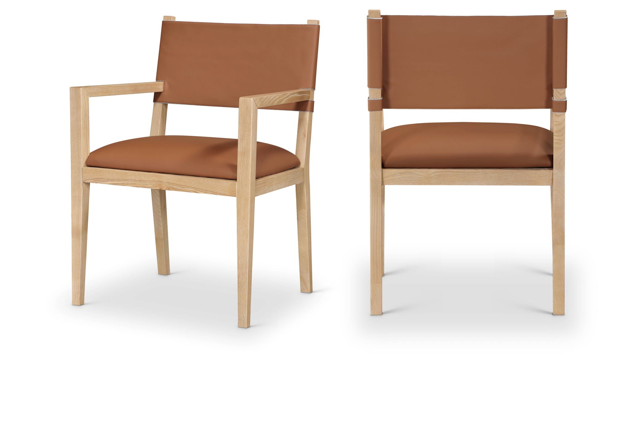 Avon - Vegan Leather Dining Arm Chair