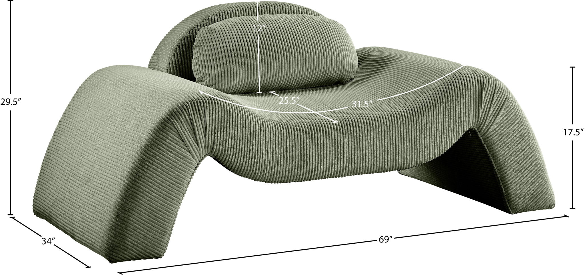 Austin - Corduroy Accent Chair