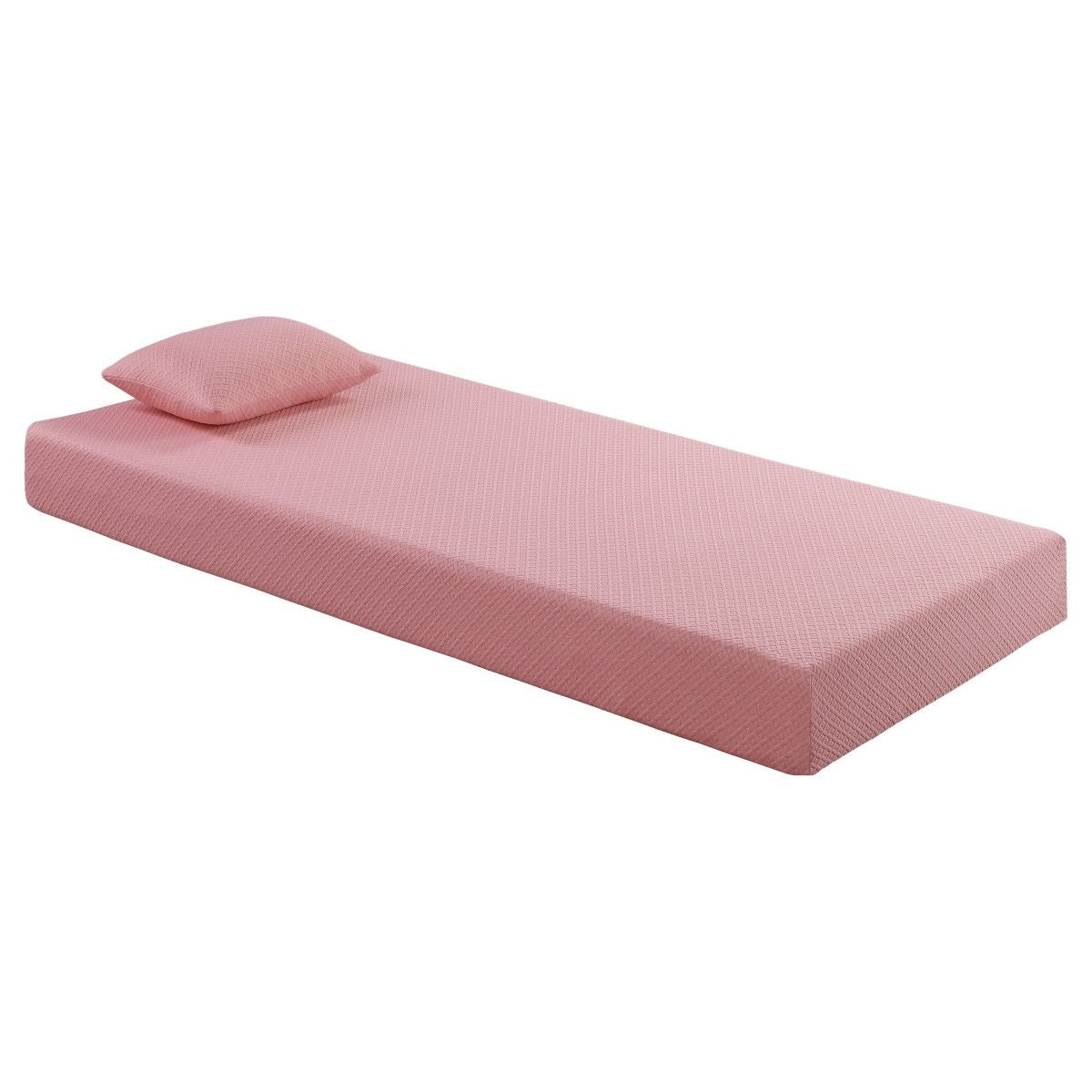 Leo - 7" Gel Infused Memory Foam Mattress And Pillow Set