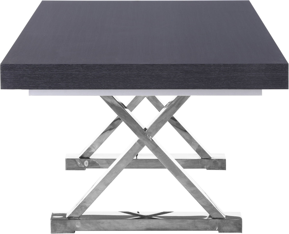 Excel - Oak Wood Extendable Dining Table - Rich Gray