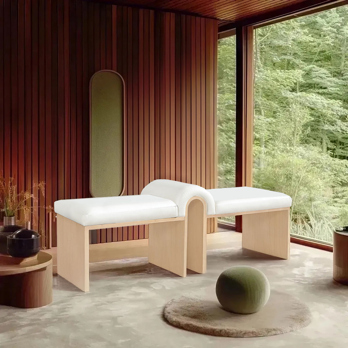 Delphine - Bench - Natural Base