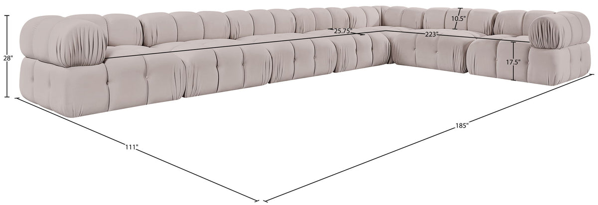 Orin - 7 Piece Modular Sectional (4 Modular Chairs, 3 Corner Chairs)