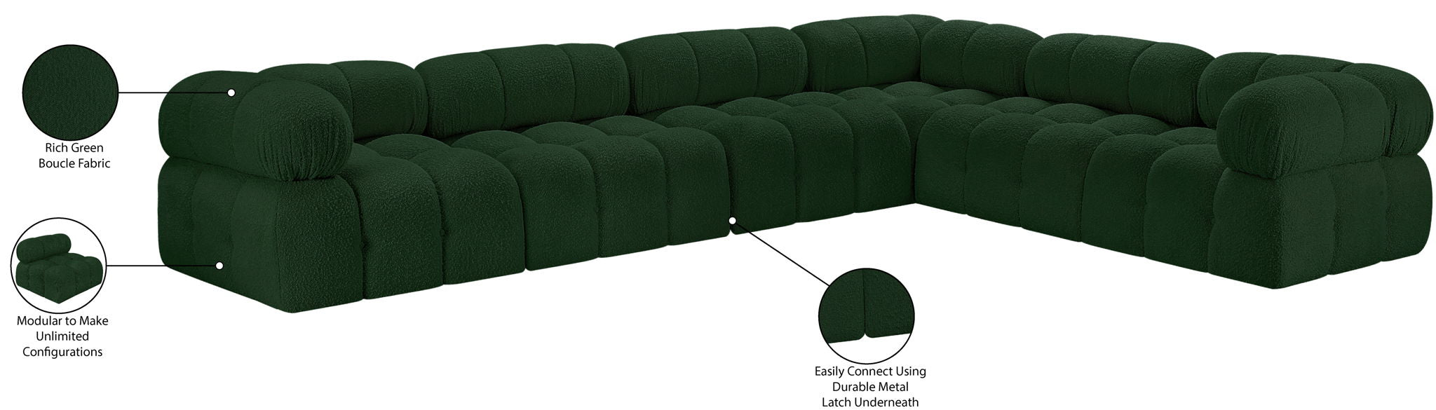 Ames - 6 Piece Modular Corner Sectional