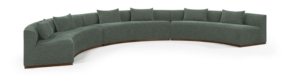 Avanti - Chenille Fabric Upholstered 3 Piece Modular Sectional