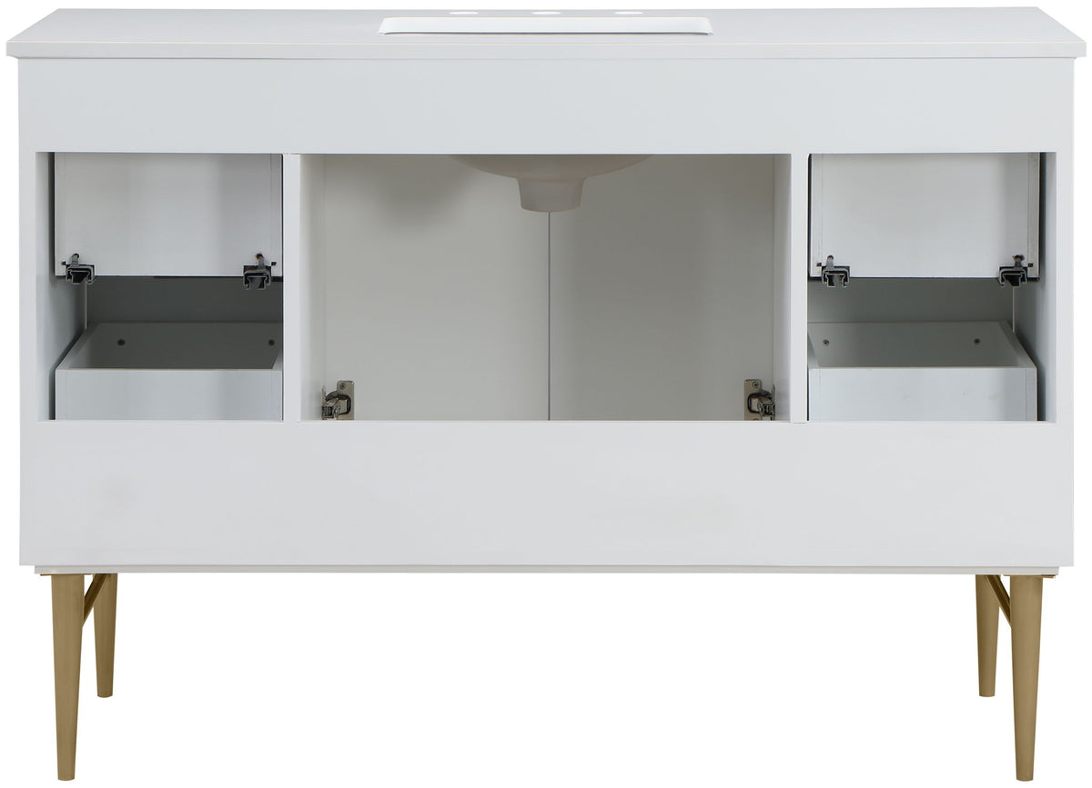 Modernist - Bathroom Vanity With Gold Legs