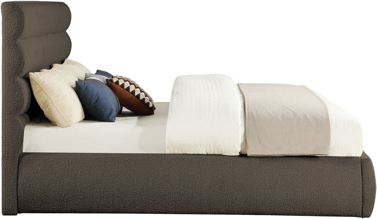 Adam - Boucle Fabric Bed With 52" Headboard