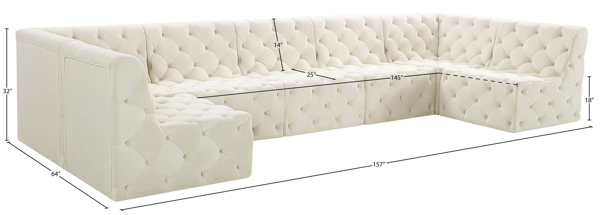 Tuft - 7 Piece Modular Sectional