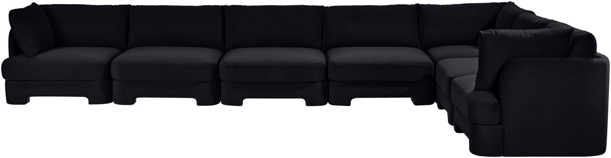 Hammond - Velvet Performance Fabric Upholstered 7 Piece Sectional