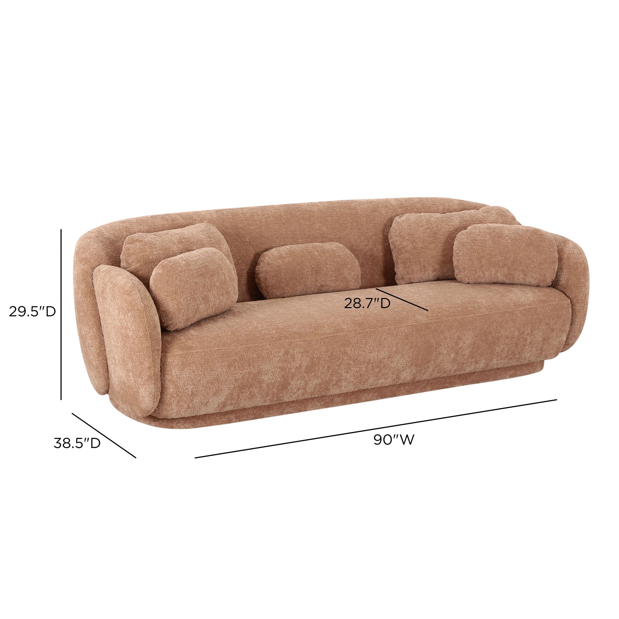 Misty - Knubby Fabric Sofa