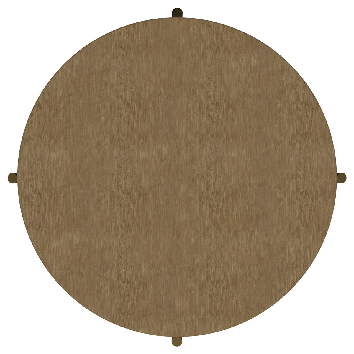Arini Round Coffee Table With Storage Shelf Sand Wash