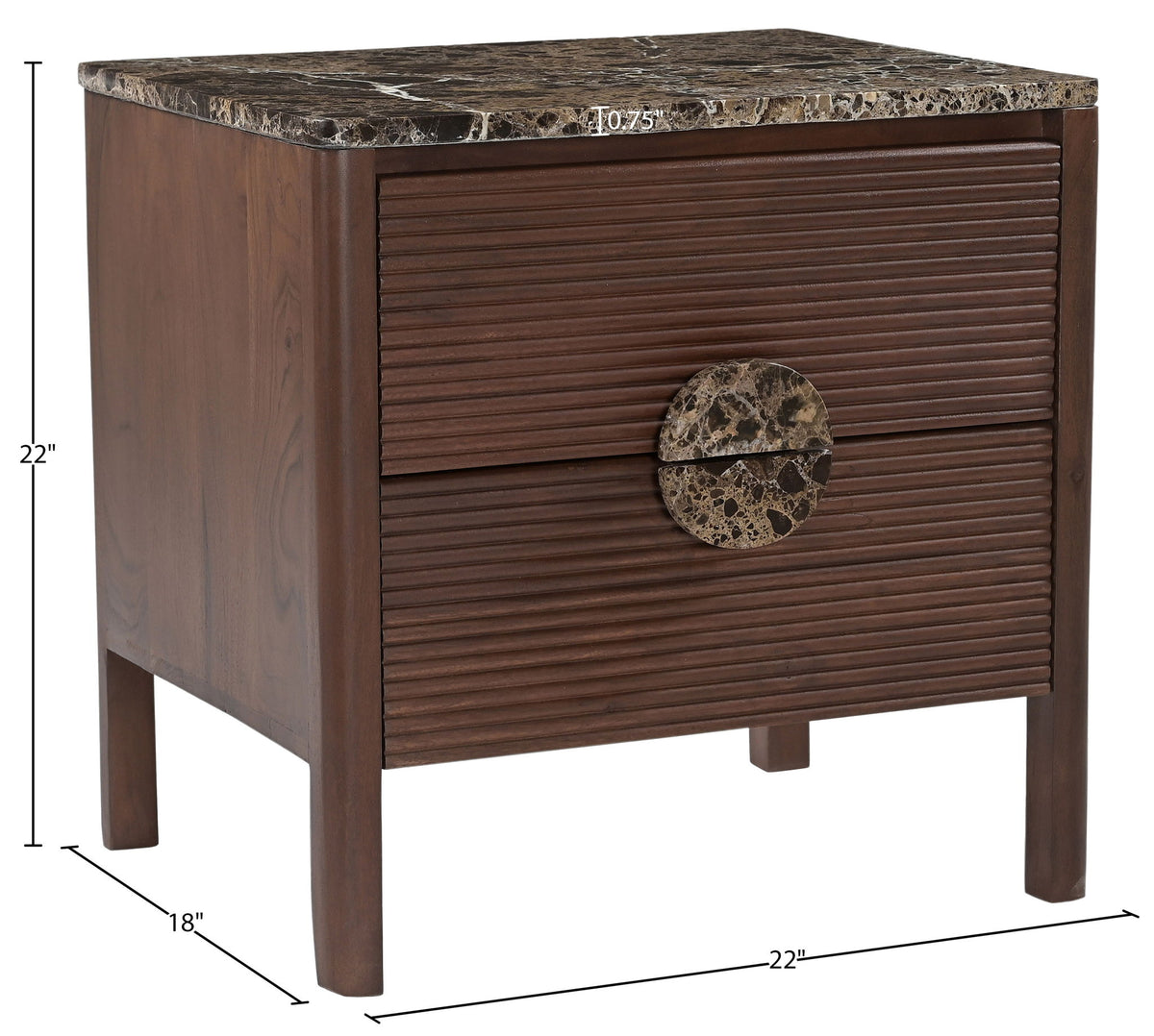 Varenna - 22" Acacia Wood Nightstand