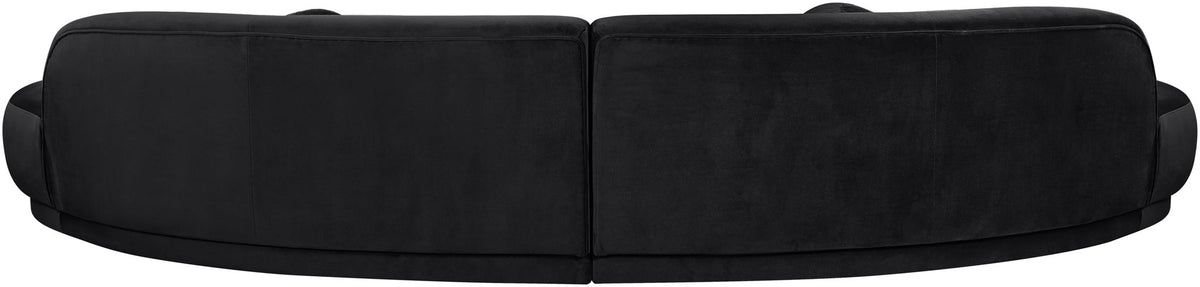 Avra - 146" Velvet Performance Fabric Upholstered Sectional