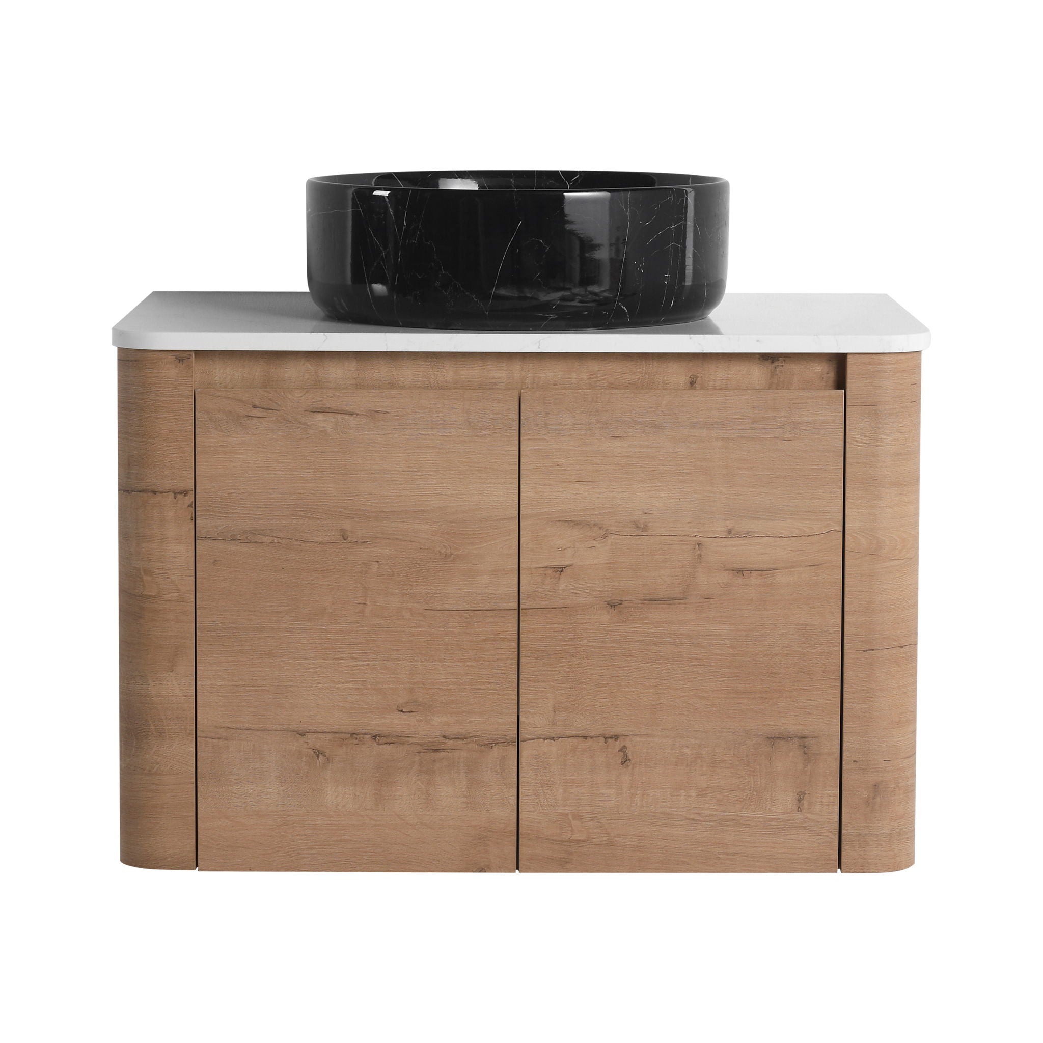 Wall Mounted Bathroom Vanity With Art Sink & 1 Soft Close Door