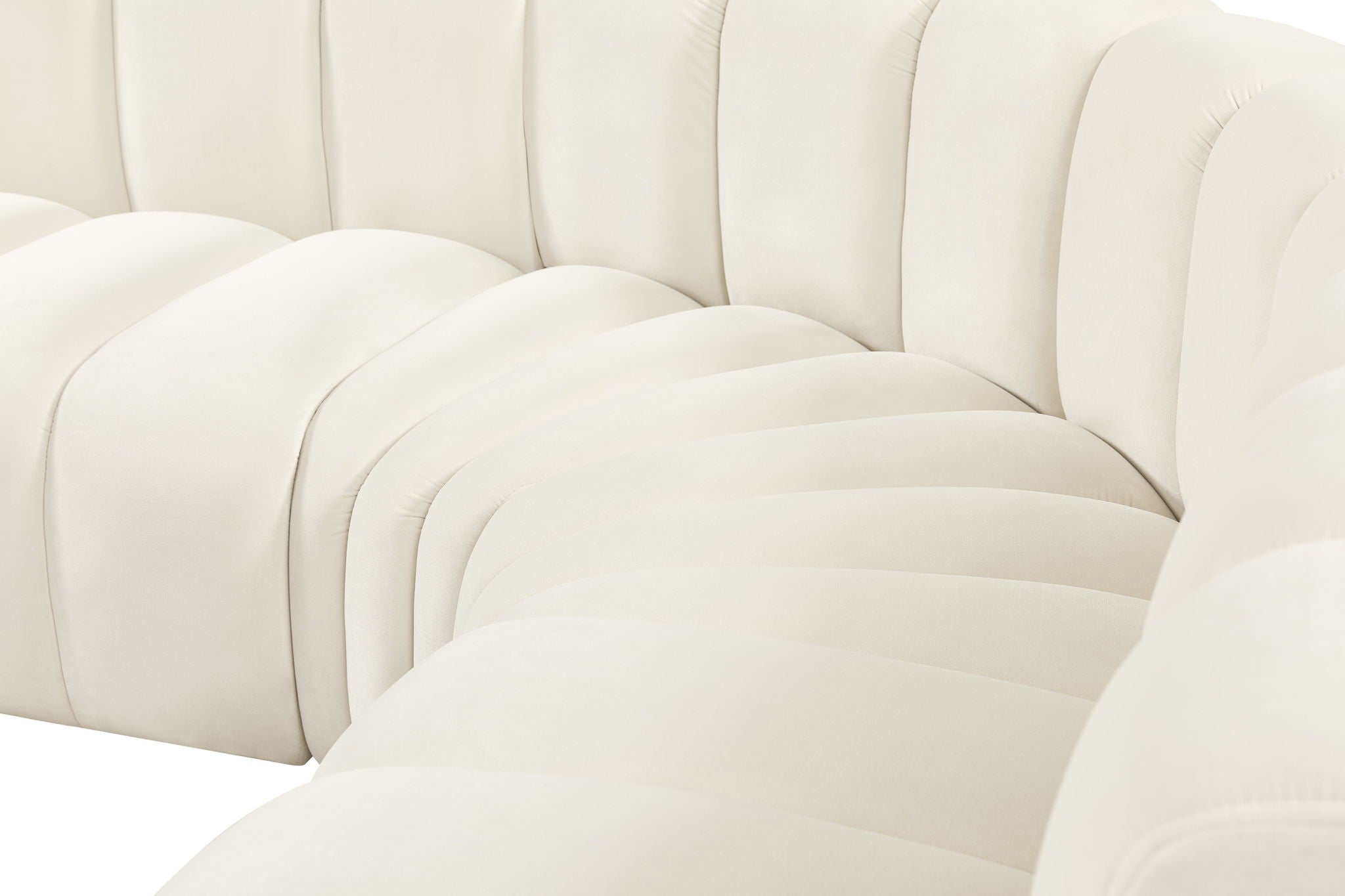 Arc - Velvet 7 Piece Corner Modular Sofa