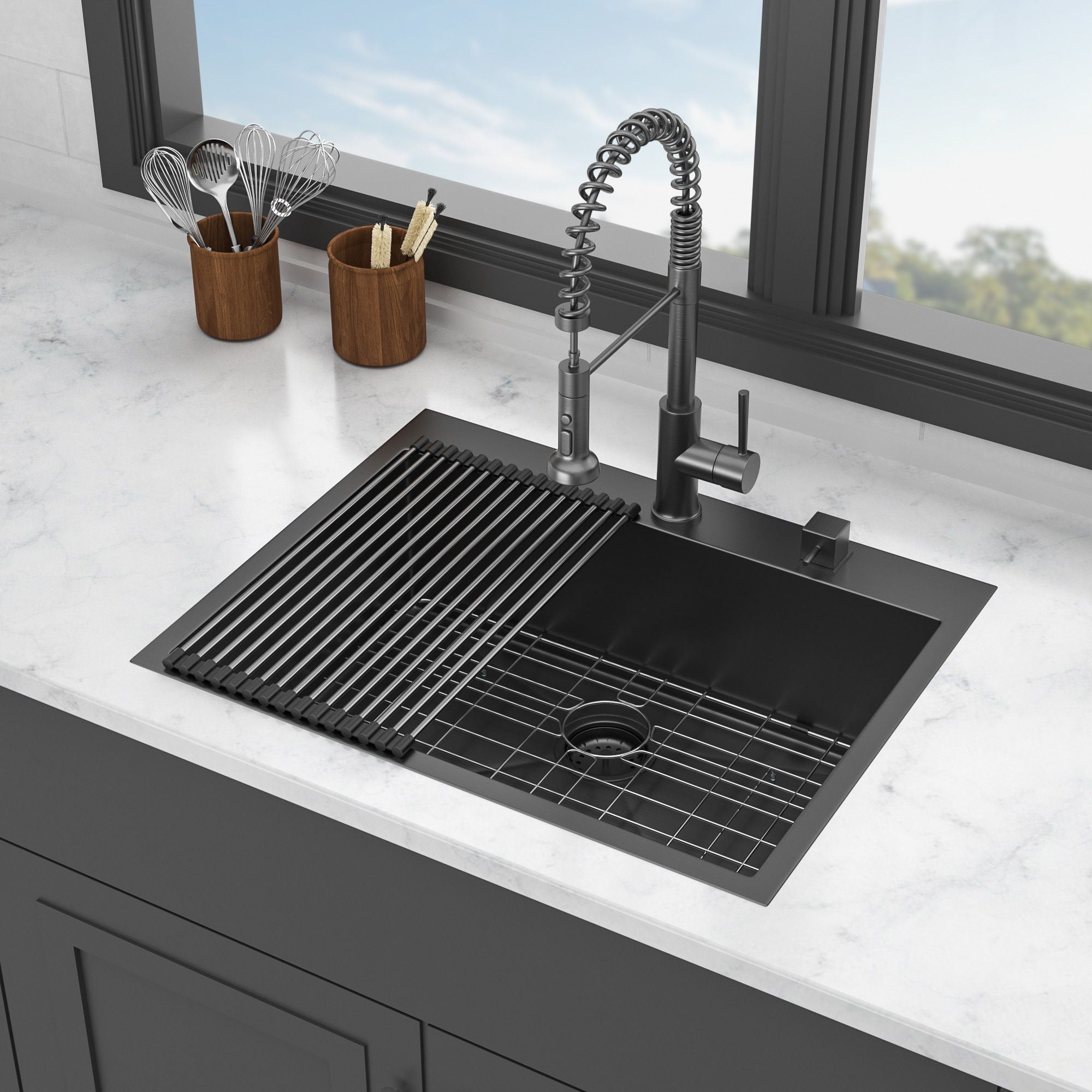 Topmount Kitchen Sink 16 Gauge, Single Bowl