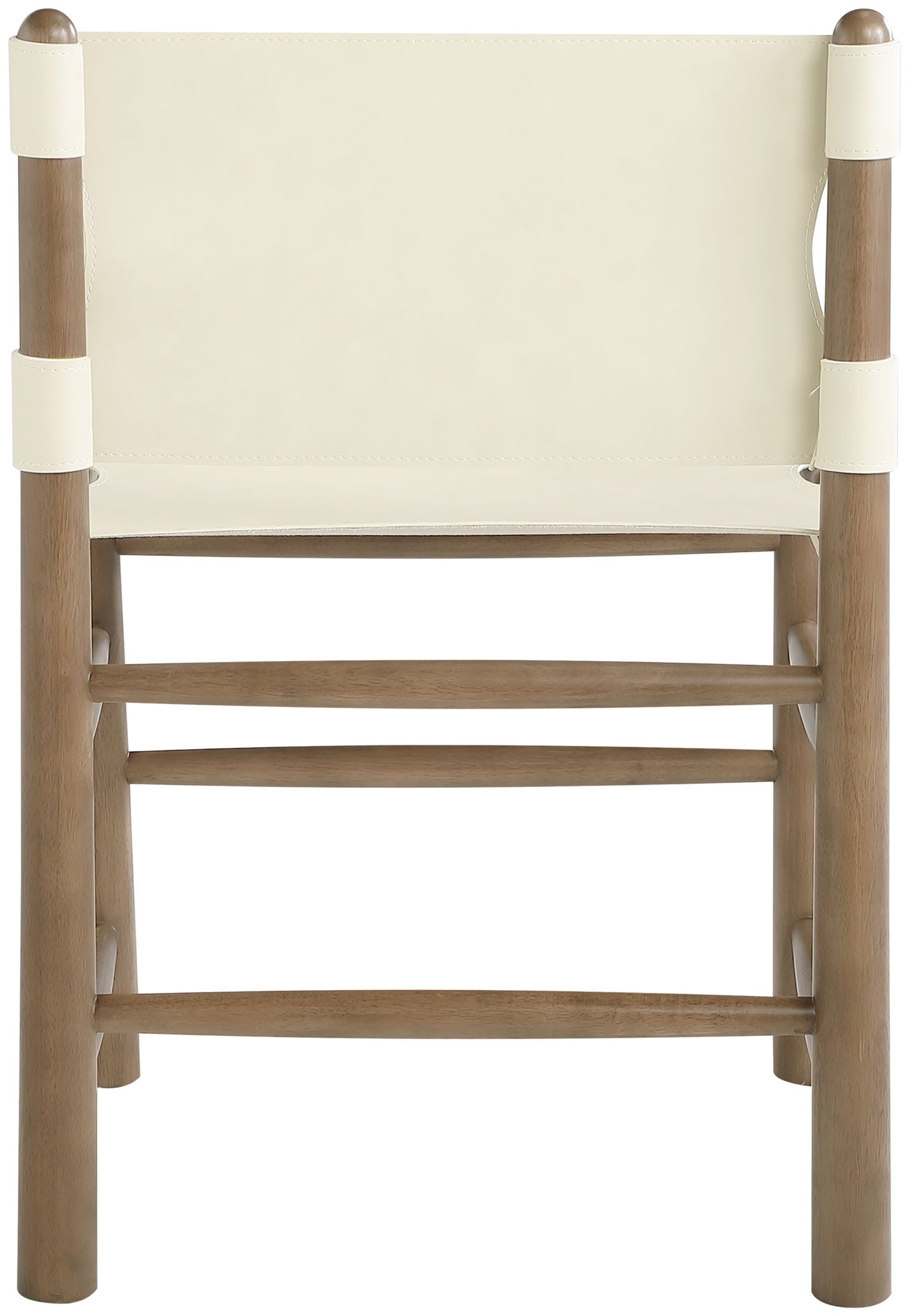 Santos - Vegan Leather Upholstered Dining Chair With Stained Brown Base (Set of 2)