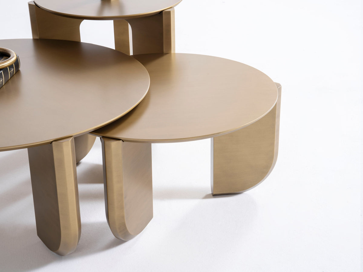 720 Gold 3-Piece Coffee Table Set