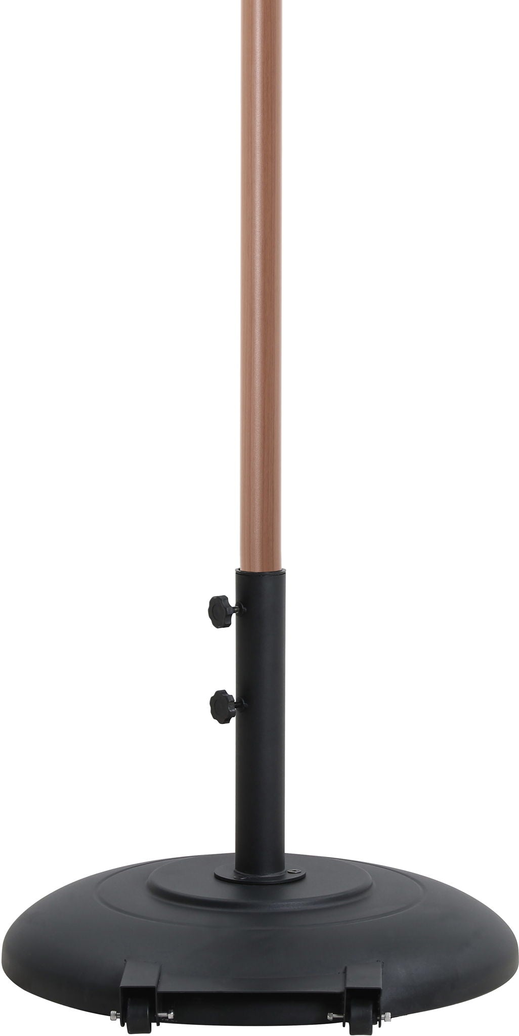 Amalfi - Patio Umbrella - Black Base / Light Brown Pole