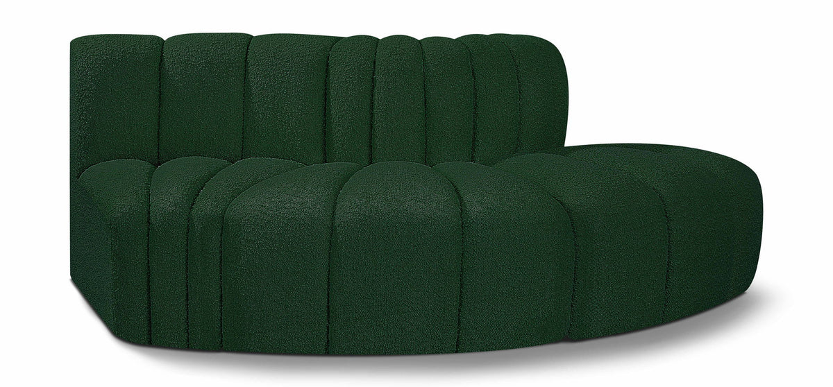 Arc - Boucle Fabric 3 Piece Modular Sofa