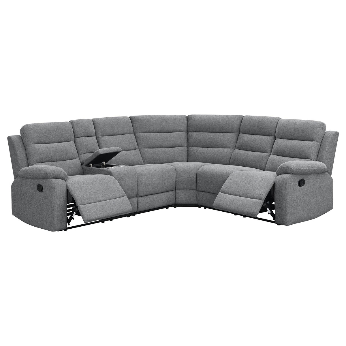 David Reclining Fabric 3 pc Sectional 609620